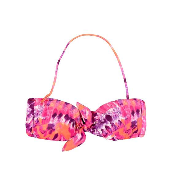 Victoria's Secret Pink & Purple Padded Halter Bikini Top Women's Large - Picture 1 of 7